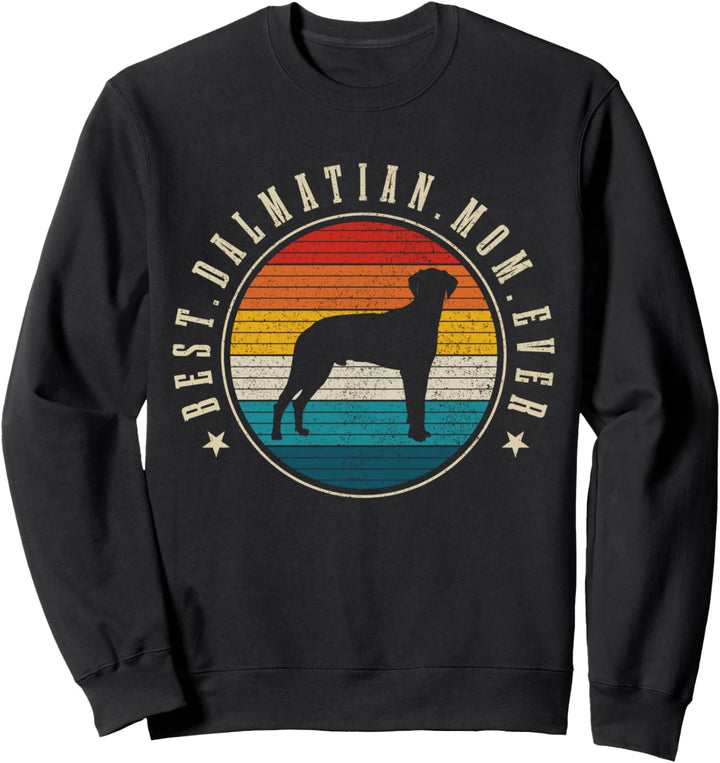 Dalmatiner Vintage Hund Lustig Sweatshirt