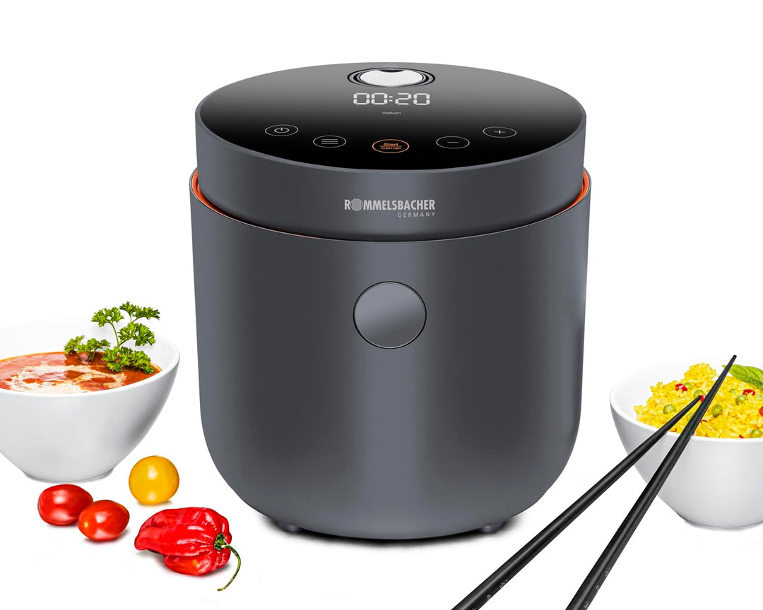 ROMMELSBACHER Multi Reiskocher MRK 500-6 Programme (Reis, Vollkorn, Low Carb, Suppe, Milchreis, Aufw
