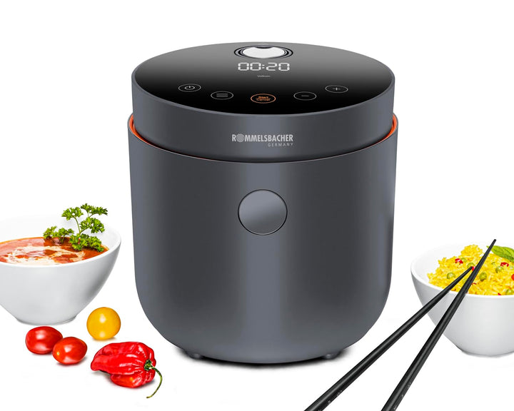 ROMMELSBACHER Multi Reiskocher MRK 500-6 Programme (Reis, Vollkorn, Low Carb, Suppe, Milchreis, Aufw