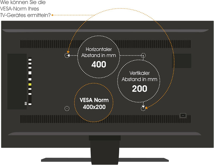 mywall HL4-2L VESA Deckenhalterung für LCD / LED / Plasma Fernseher 23° (58 cm) - 42" (107 cm) silbe