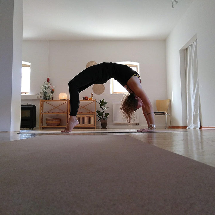 Secoroco Yogamatte Kork - getestet mit SEHR GUT - 2-5 mm Stärke - rutschfest, vegan &amp; nachhaltig - Y