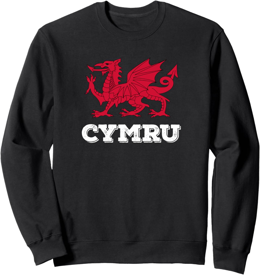 Wales 'Cymru' walisischer Drache stolz auf Waliser Sweatshirt