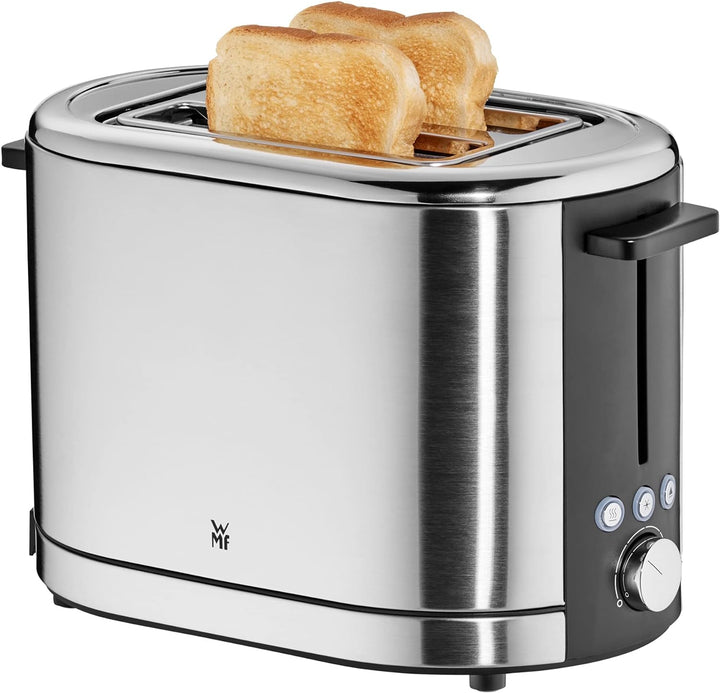 WMF Lono Toaster Edelstahl, Doppelschlitz Toaster mit Brötchenaufsatz, 2 Scheiben & Stelio Wasserkoc
