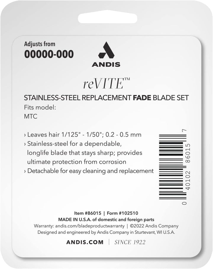 Andis MTC Adjustable Taper Blade Human Clipper Intl&