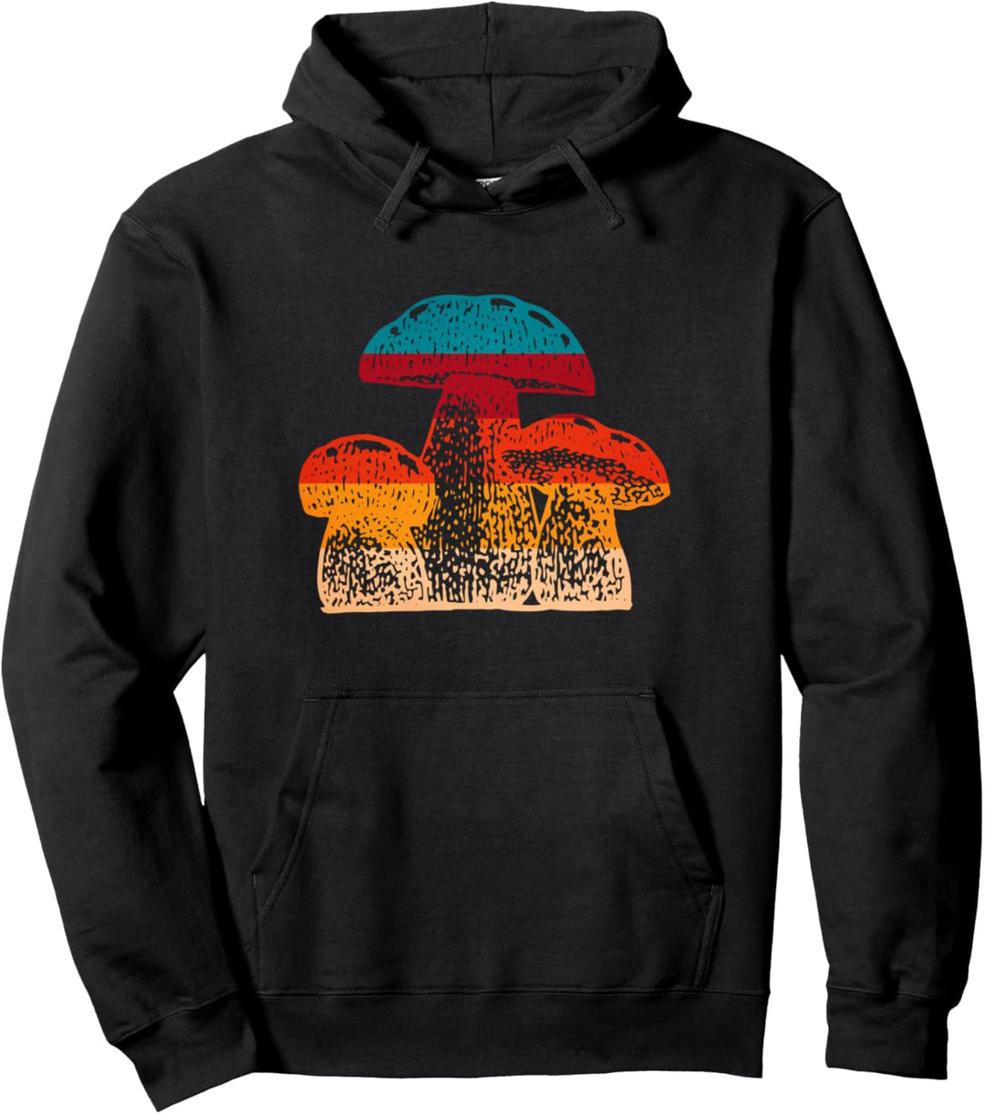 Vintage Pilzsammler Steinpilze Retro Pullover Hoodie