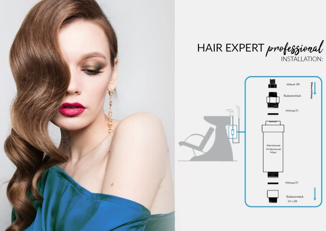 Duschfilter Hairdresser professionelle Anwendung für Friseursalons und zu hause - Haarpflege und Sch