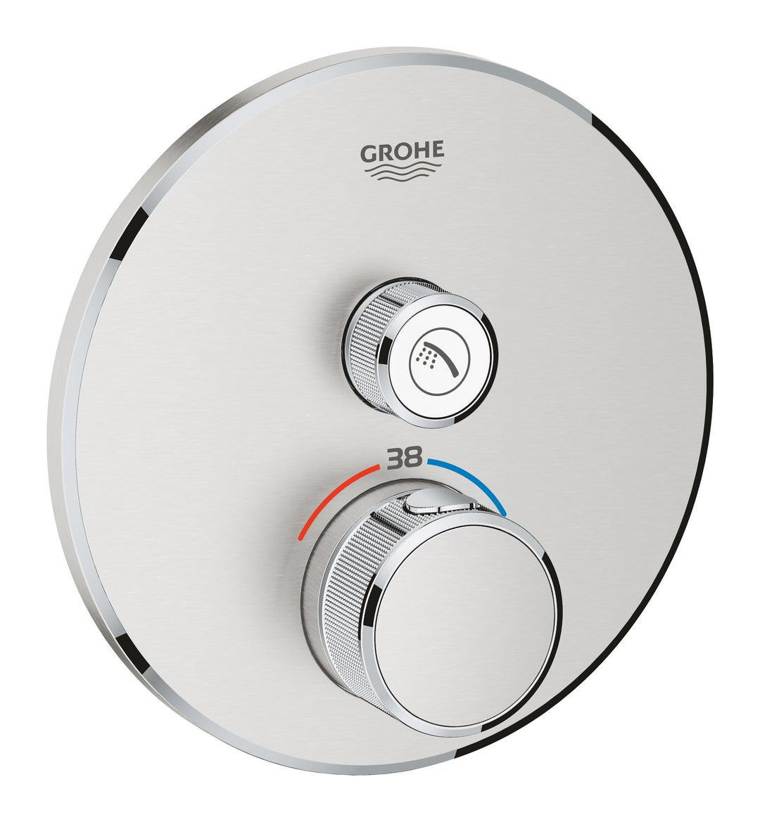 GROHE Grohtherm Smartcontrol Thermostat mit 1 Absperrventil (Sicherheitsperre bei 38°C , Temperature