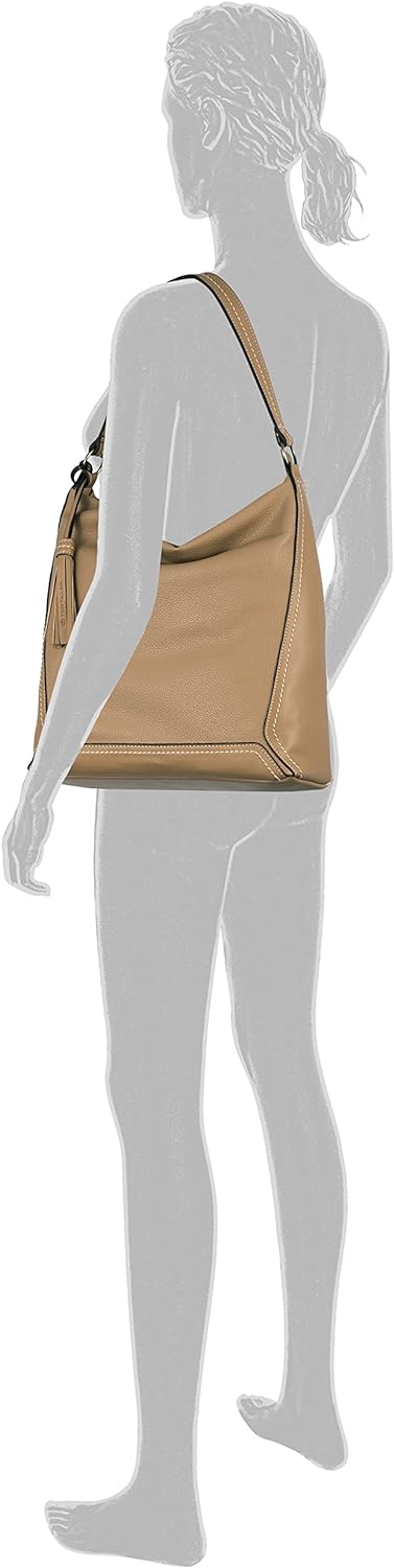 TOM TAILOR bags Isa Damen Hobo Bag Schultertasche Beige Einheitsgrösse Beige, Einheitsgrösse Beige