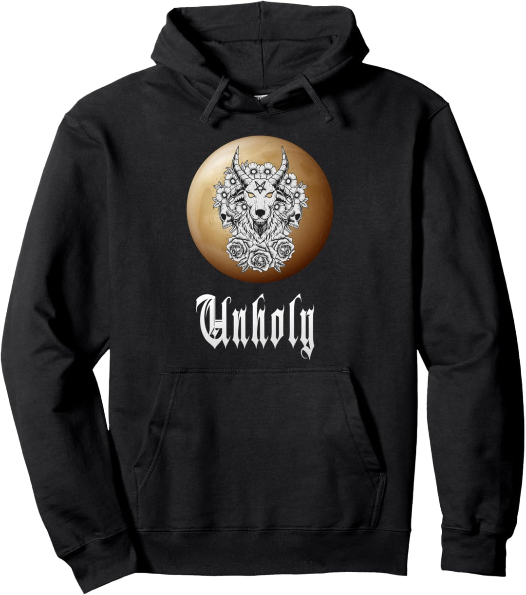 Unholy, Satanist, Teufel, Gothic, Vollmond, Satan Pullover Hoodie