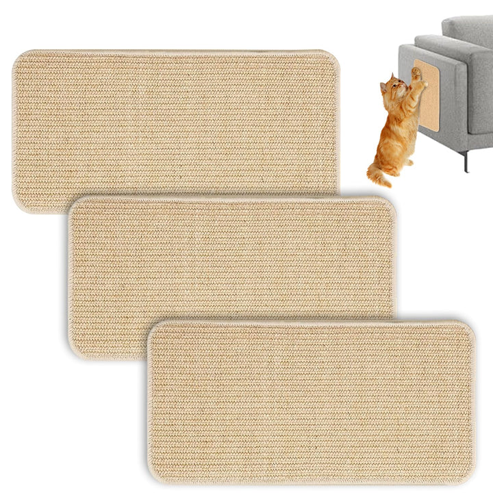 3 Stück Kratzmatte Katze,Kratzbretter Katze Sisal,50x25cm,Katzen Kratzbrett Wand,Mit magischen Aufkl
