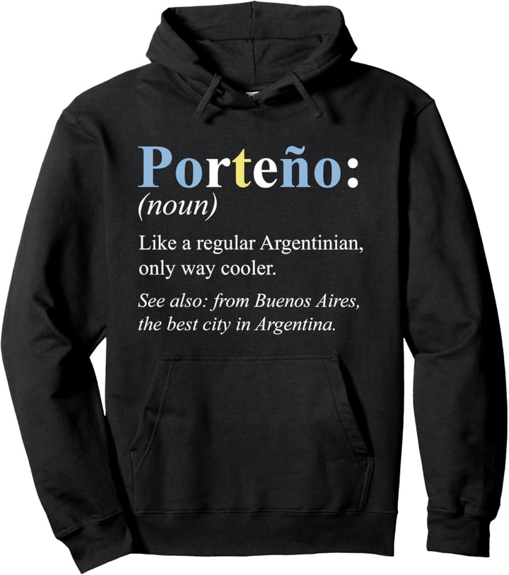 Argentinien Buenos Aires Geschenk Englisch Version - Porteño Pullover Hoodie