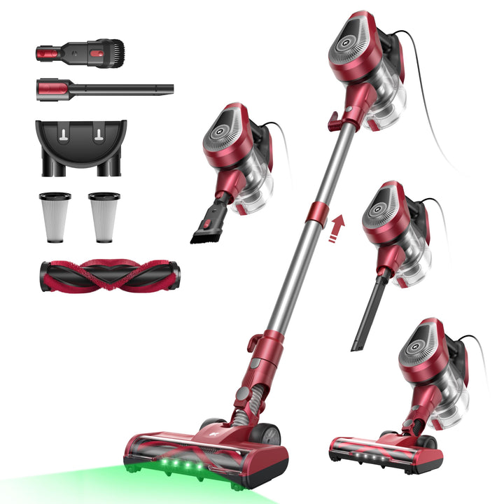 Vexilar C8 6-in-1 Staubsauger, 60KPa Staubsauger mit Kabel, 600W Vacuum Cleaner, 7M Handstaubsauger,