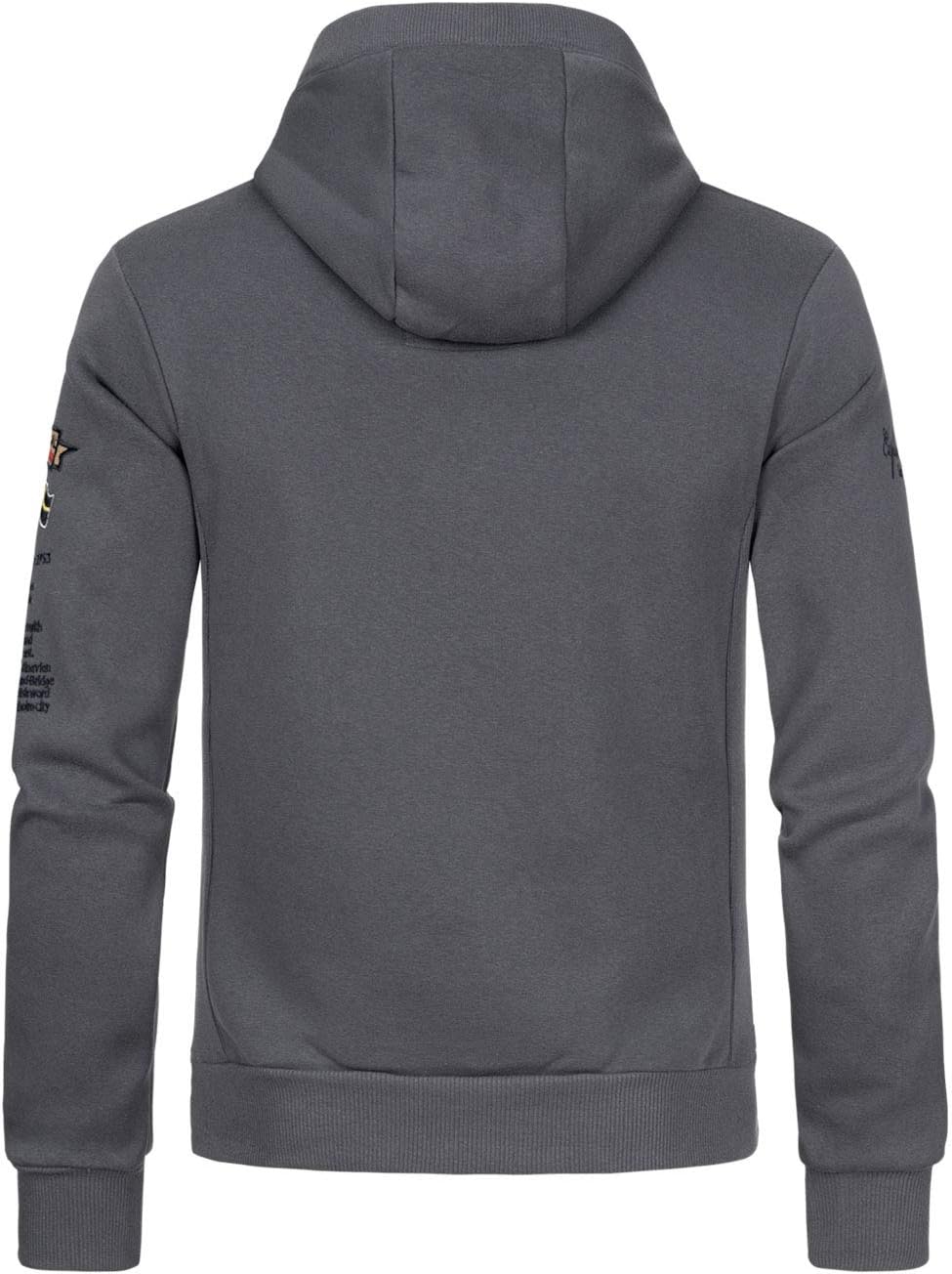 Geographical Norway Herren Gymclass Kapuzenpullover, Dunkelgrau