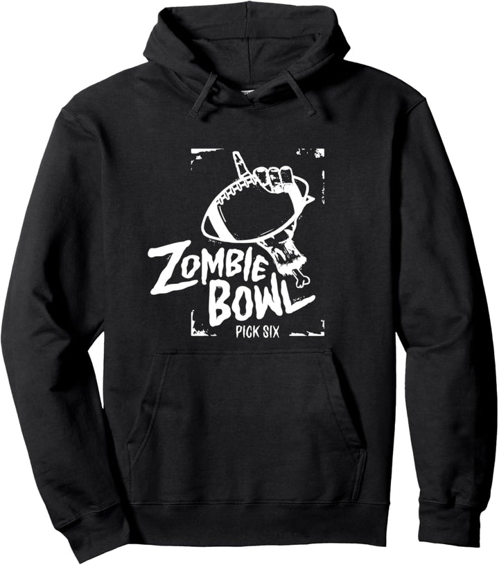 Pick Six Zombie Bowl inverse Pullover Hoodie