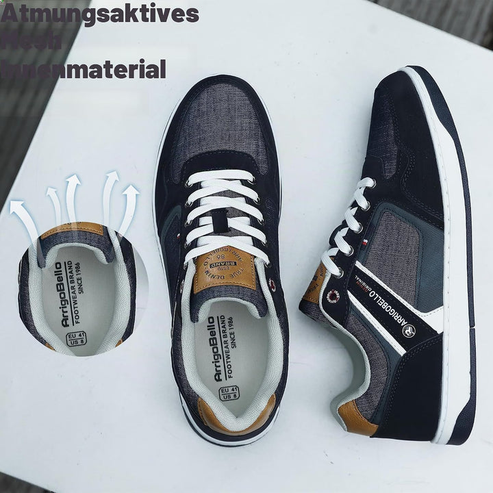ARRIGO BELLO Freizeitschuhe Herren Sneaker PU Leder Walkingschuhe Atmungsaktive Athletic Formal Clas