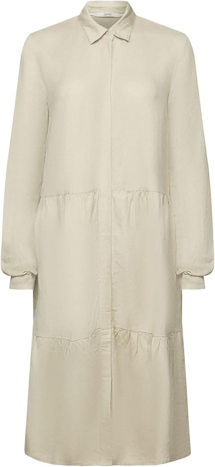 ESPRIT Damen 033ee1e303 Kleid 32 335/Dusty Green, 32 335/Dusty Green