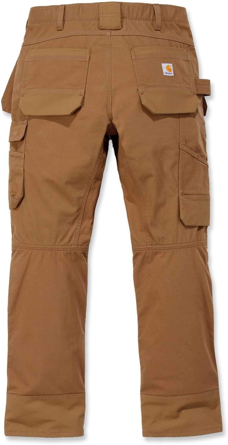 Carhartt Herren Steel Rugged Flex Relaxed Fit Double Front Multi-Pocket Work Pant 32 Brown, 32 Brown