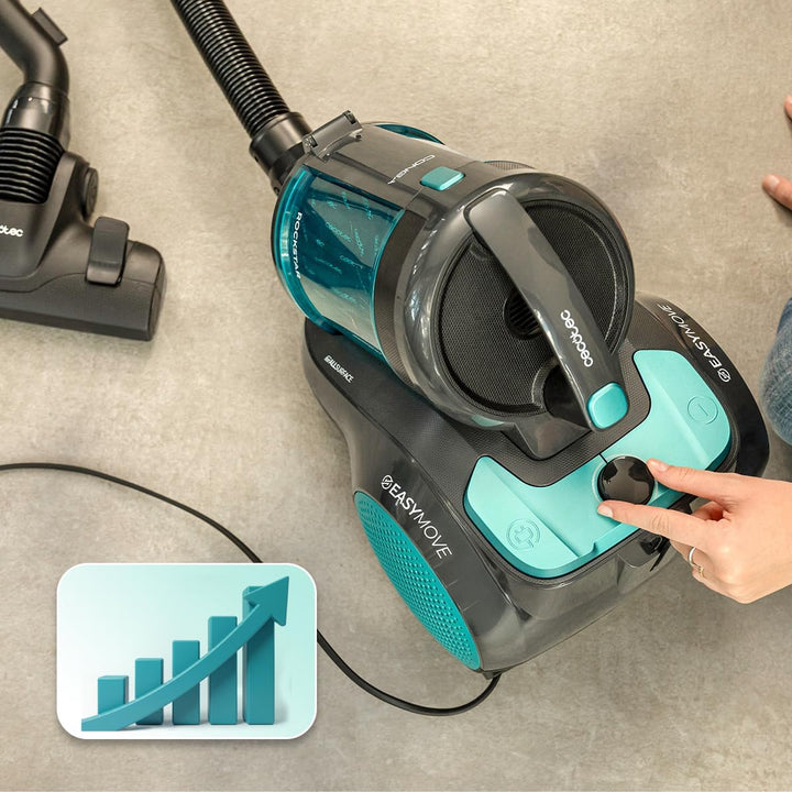 Cecotec Schlittenstaubsauger mit oder ohne Beutel Conga Rockstar Cyclonic Powerbag. 900W, Starke Sau