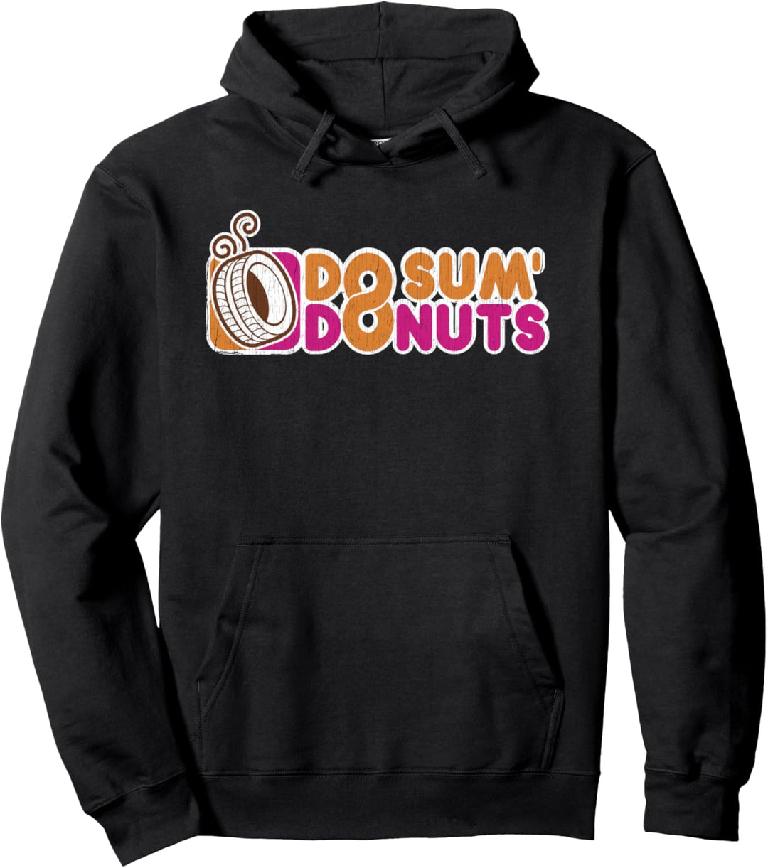 Vintage Do Sum Donuts Lustige Auto Kerl Pullover Hoodie
