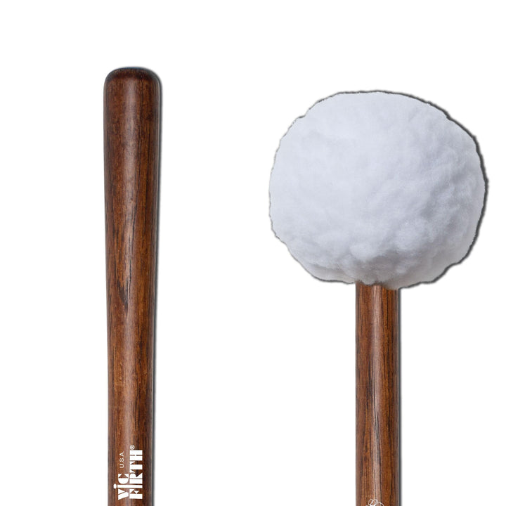VIC FIRTH Bass Mallets MB4-S Corpsmaster Serie Soft Xlarge Head, Soft Xlarge Head