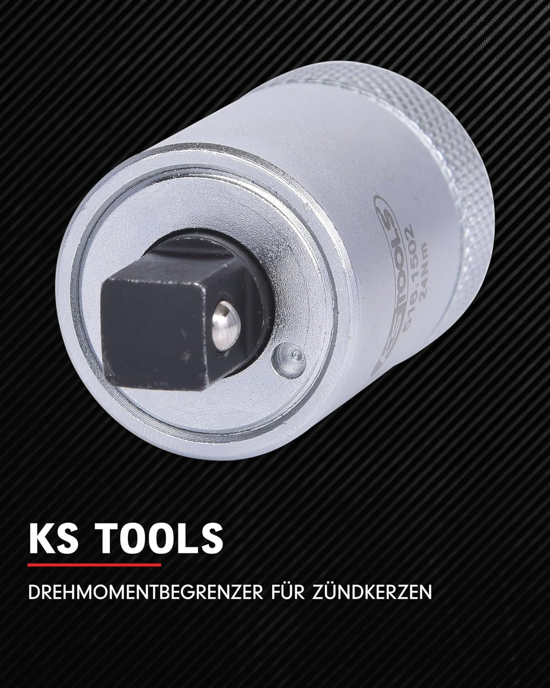 KS Tools Drehmomentbegrenzer für Zündkerzen 3/8 516.1502 I 24Nm I Drehmomentbegrenzer für Drehmoment