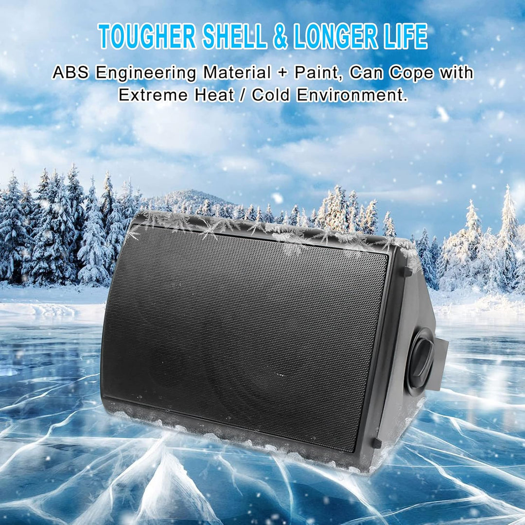 Herdio 6,5 Zoll Outdoor-Lautsprecher Wasserdicht，800W Aussenlautsprecher Mit Bluetooth Stereo-Verstä