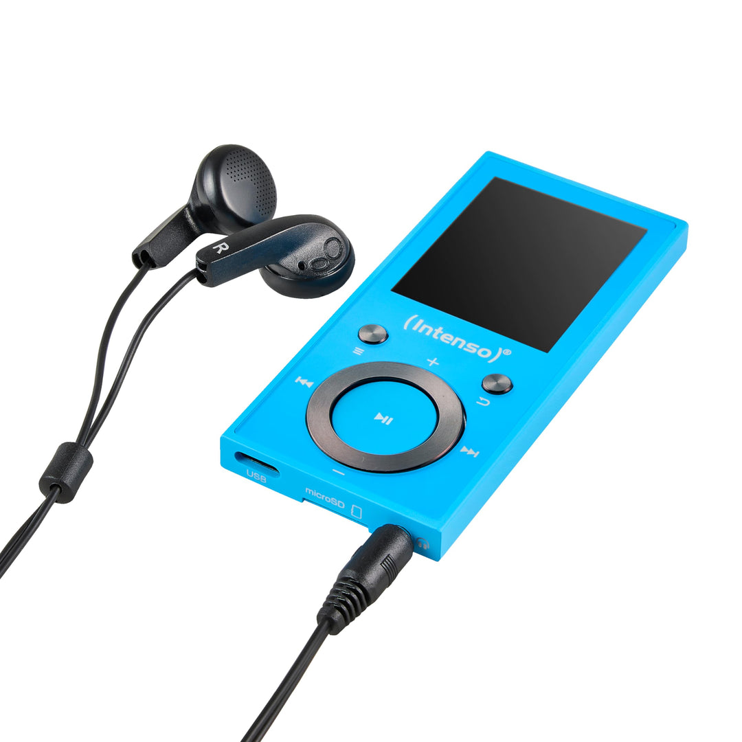 Intenso Video Scooter BT MP3 Player mit Bluetooth 5.0, 1,8 Zoll Farbdisplay, 64 GB microSD, USB-C, b