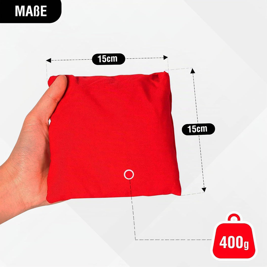 Original Cornhole Bean Bag Set (8er) - 4 rote und 4 Blaue Cornhole