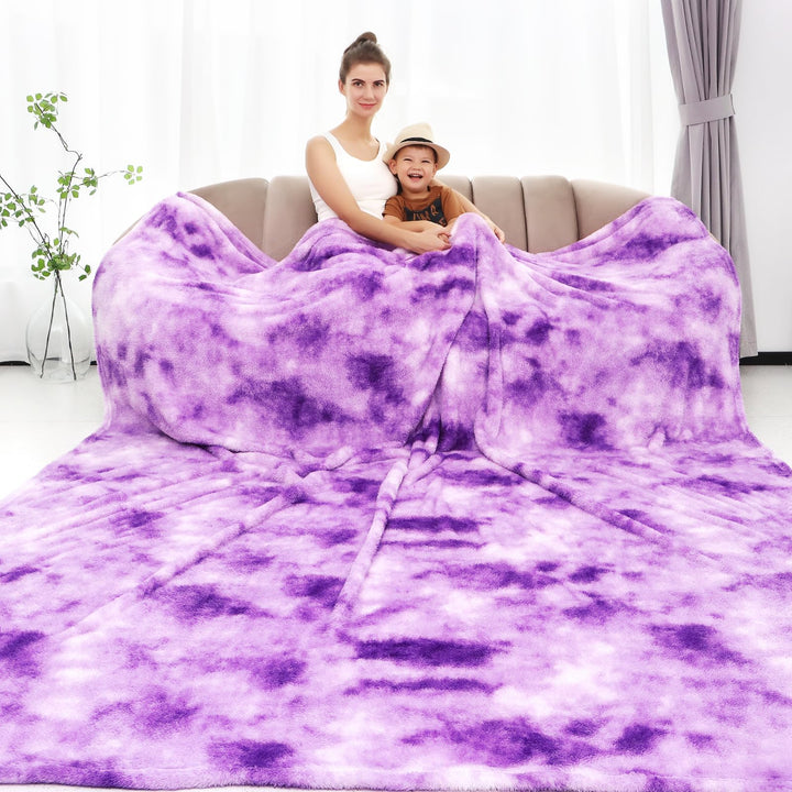 Fleece-Überwurf, gemütlich, weich, leicht, warm, Plüsch, lila, Herbstdecken und Überwürfe, Couch, So