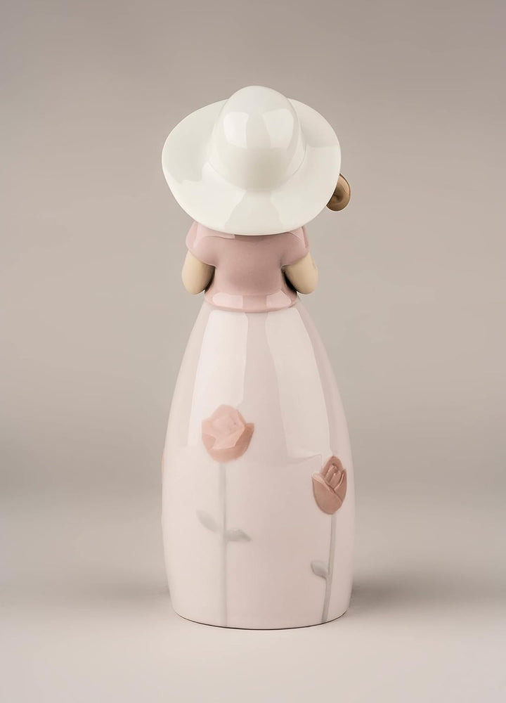 LLADRÓ Mädchen-Figur Kleine Rose. Mädchen. Porzellan.