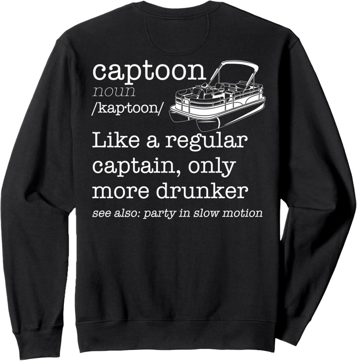 Capton Regulares Captain Trunker, Wörterbuch, Boot, Meme auf der Rückseite Sweatshirt