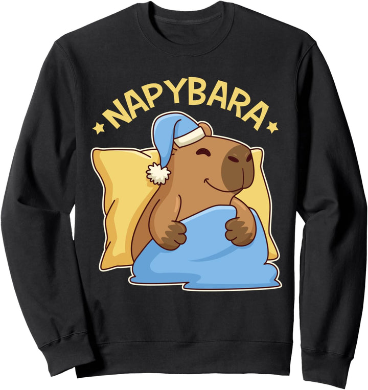 Niedlicher Nickerchen Capybara Pyjama - Nappybara Sweatshirt
