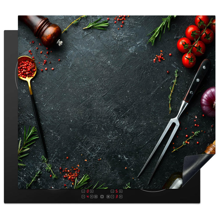 KitchenYeah© Herdabdeckplatte 59x51 cm Einteilig Herdabdeckung Abdeckplatte für Ceranfeld Abdeckung