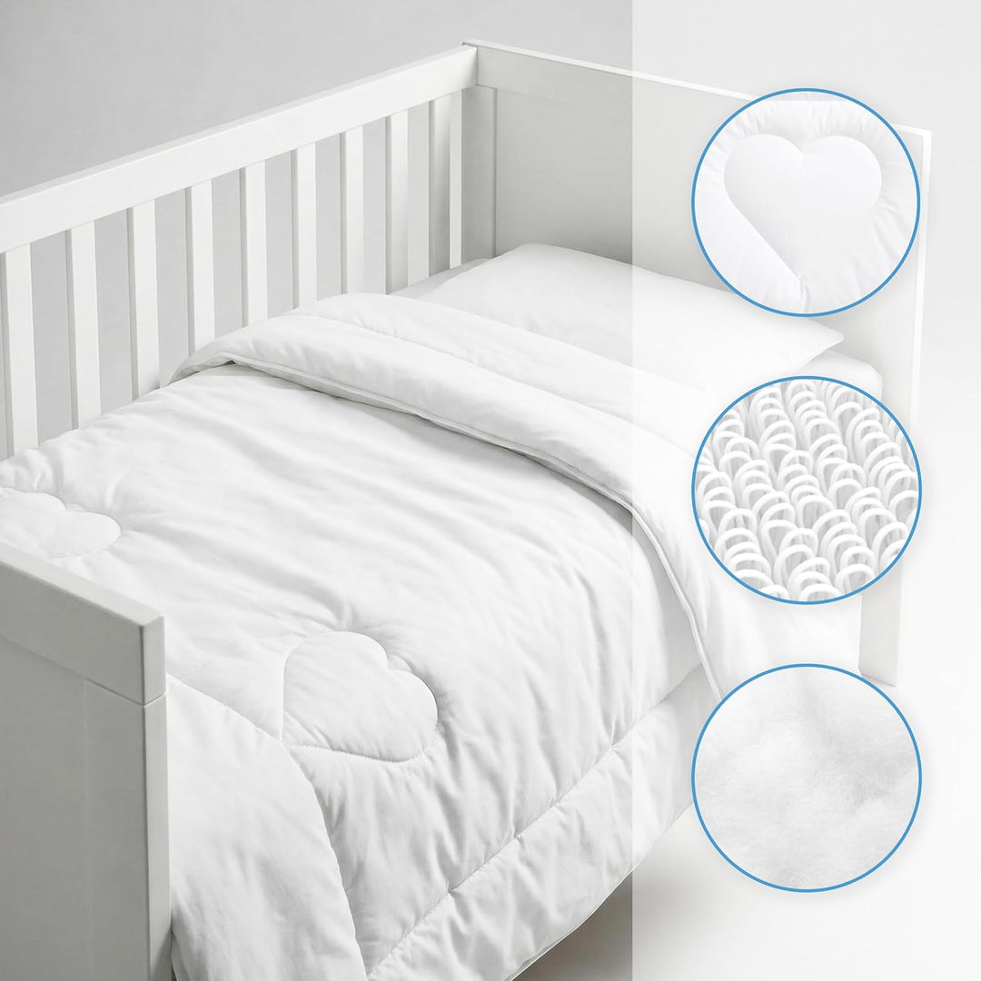 Baby Comfort Bettwäsche-Set für Kleinkinder, 150 x 120 cm
