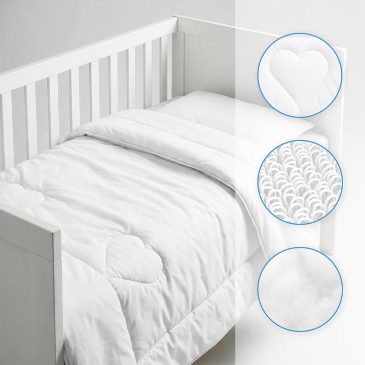 Baby Comfort Bettwäsche-Set für Kleinkinder, 150 x 120 cm