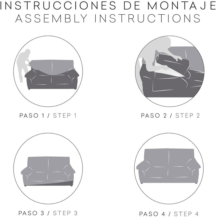 Eysa Ulises elastisch Sofa überwurf 1 Sessel, Polyester-Baumwolle, 00-Ecru, 37 x 5 x 29 cm, 00-ecru