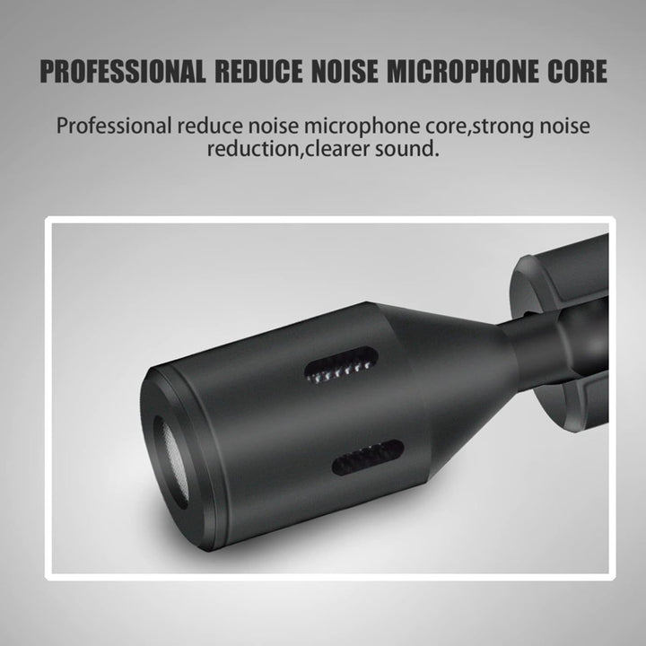 Andoer Mini Plug-in Smartphone Mikrofon Handy Mic Niere Tonabnehmer Typ-C Stecker 90° Winkel einstel