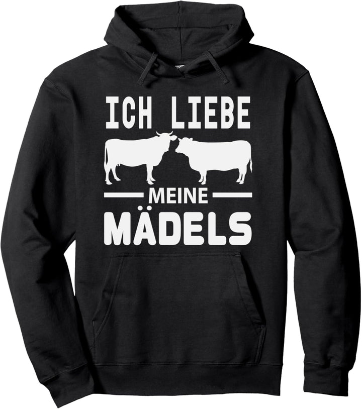 Frauen Landwirtschaft Geschenk für Mädchen Bauern Kuh Pullover Hoodie