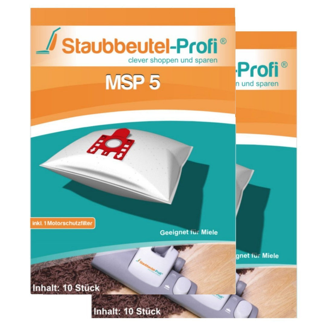 20 Staubsaugerbeutel geeignet für Miele S 712 Crystal von Staubbeutel-Profi®