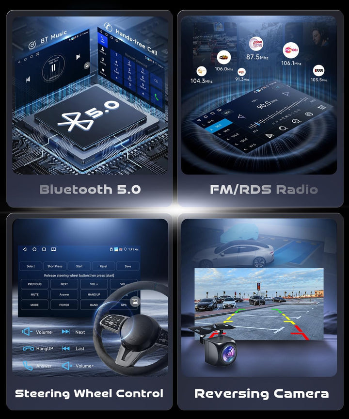 VECHTEL 4+64G Autoradio Android 15 für Renault Dacia Sandero 2 B52 2012-2019, 9 Zoll HD Touchscreen