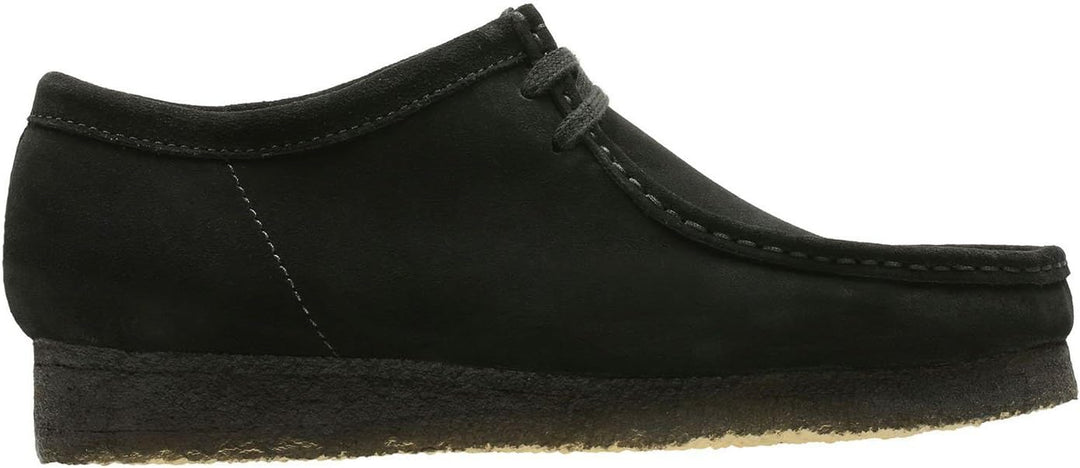 Clarks Herren Wallabee Mokassin 40 EU Schwarze Velourslederoptik, 40 EU Schwarze Velourslederoptik