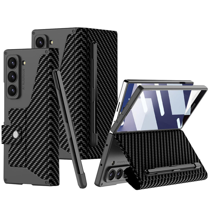 NINKI für Samsung Galaxy Z Fold 7 Wallet Case mit Kartenhalter,Eingebauter Displayschutz handyhülle
