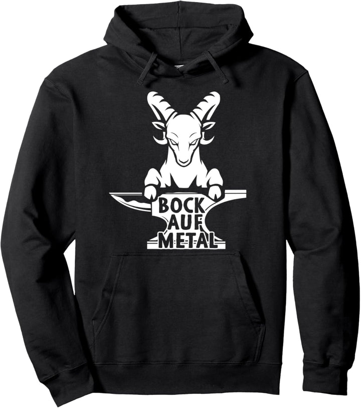 Bock Auf Metal Heavy Metal Lustiges Musik Festival Konzert Pullover Hoodie
