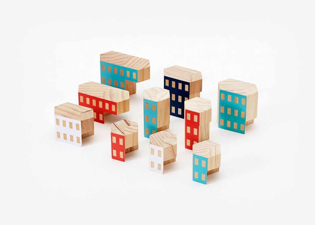 Areaware Blockitecture Habitat, 12,7 x 12,7 cm Mehrfarbig, Mehrfarbig