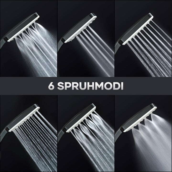 VOXON Duschkopf Regendusche, Handbrause Duschbrause Gross, Duschkopf Wassersparend Hochdruck, Einhan