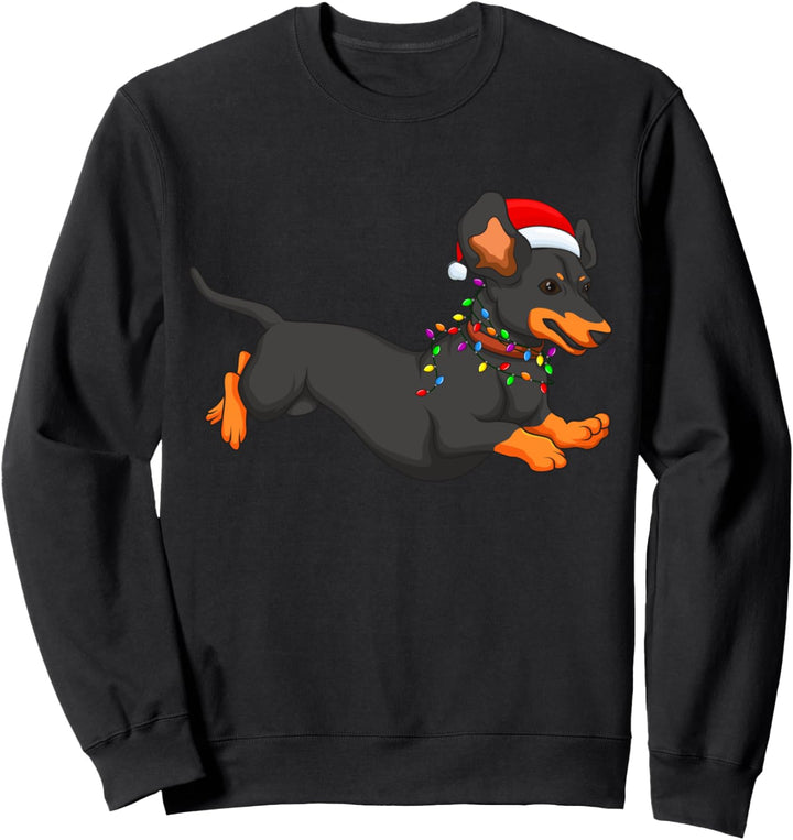 Dackel Weihnachten Geschenk Xmas Hunde Kostüm Sweatshirt