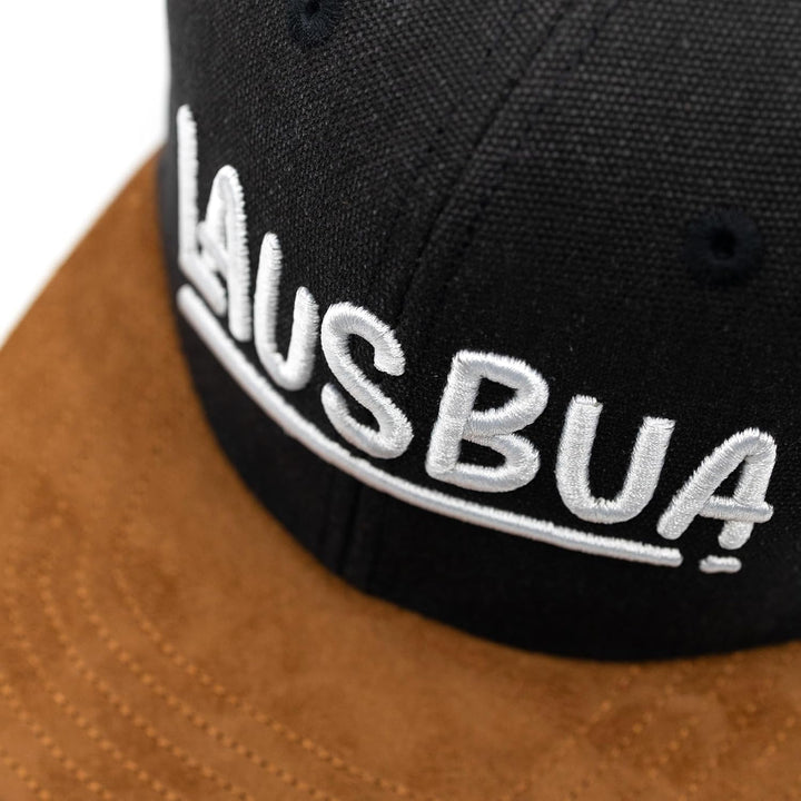 Du Hirsch Bayerisches Snapback Cap Erwachsene Lausbua Dunkelgrau Canvas XL