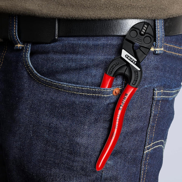 Knipex CoBolt® S Kompakt-Bolzenschneider schwarz atramentiert, mit Kunststoff überzogen 160 mm (SB-K