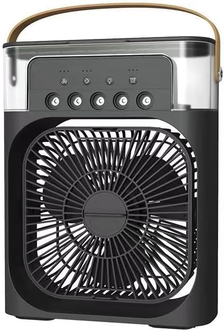 ragbare Klimaanlage Fan, 4 in 1 Personal Mini Cooling Fan mit Wassernebel Spray, 3 Geschwindigkeiten
