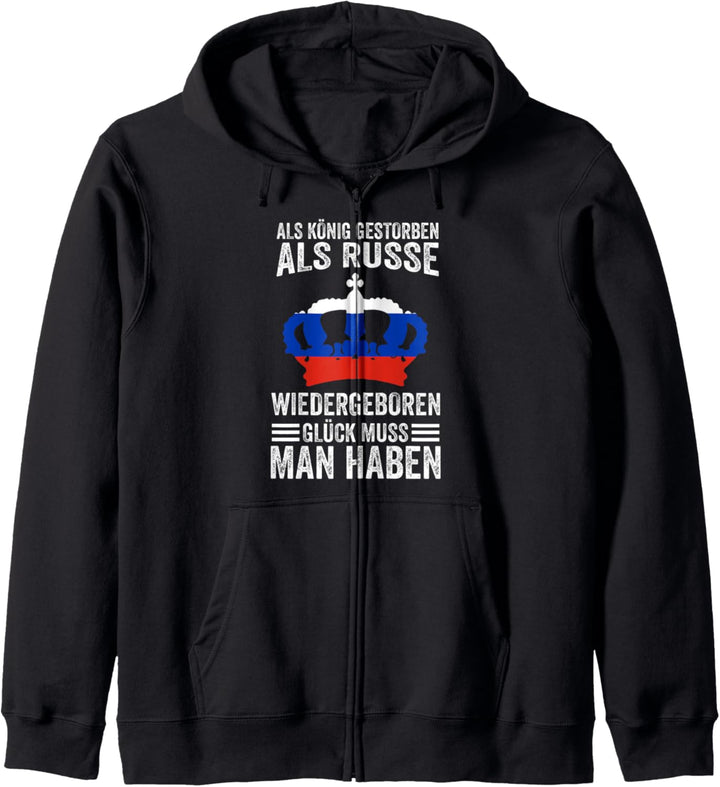 Russischer König Russe Russin Russen Russisch Russland Kapuzenjacke